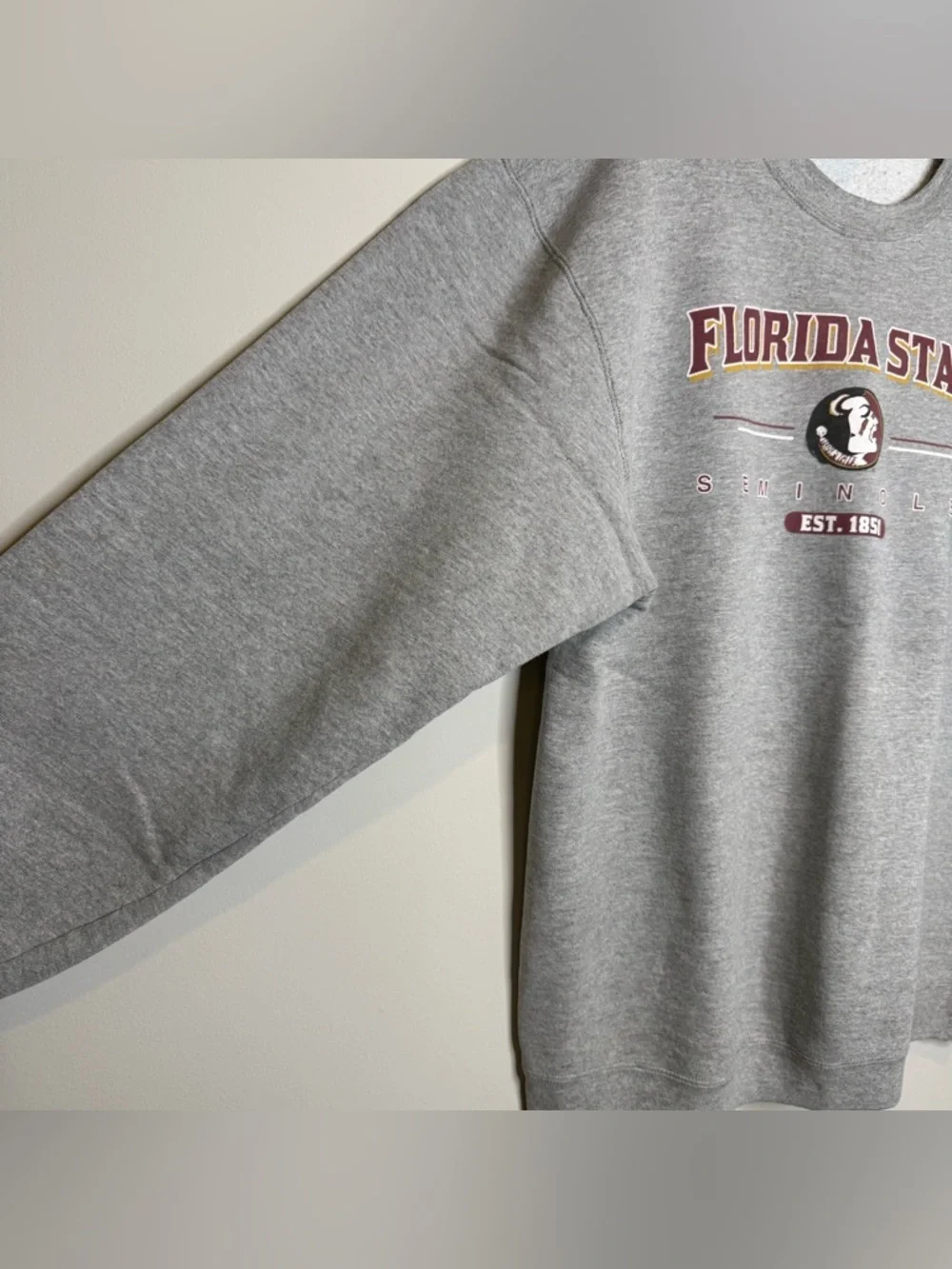 Florida State Gray Crewneck Sweatshirt - Collegiate Seminoles